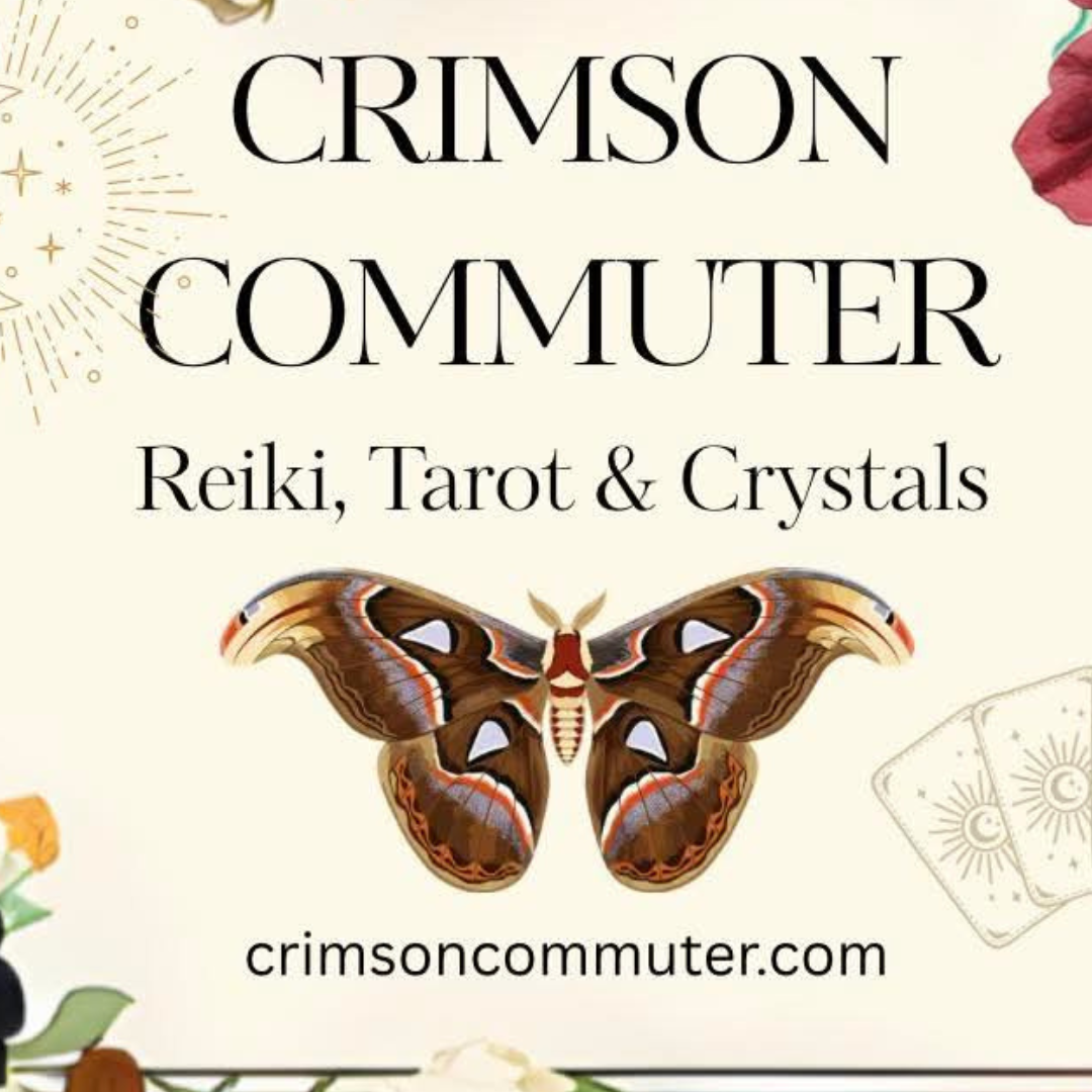 Crimson Commuter Reiki Tarot Crystals